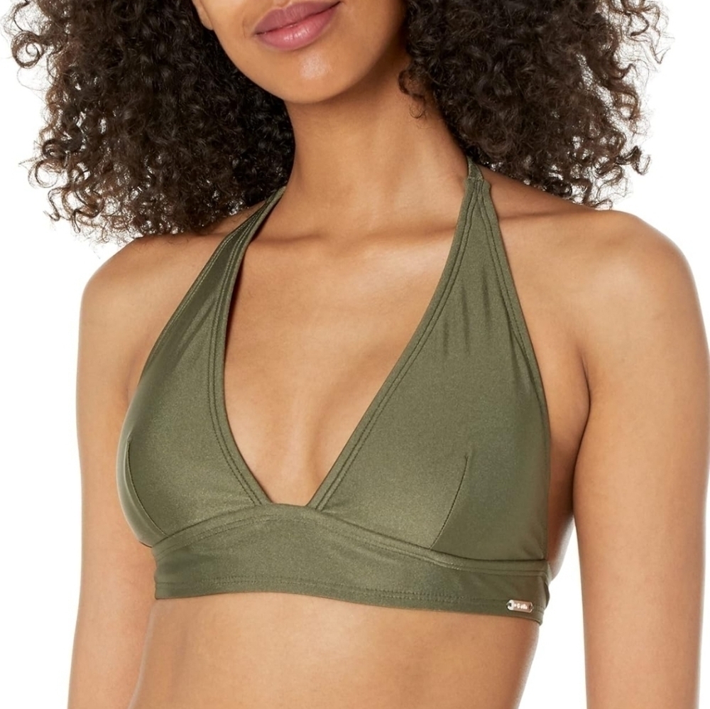 DKNY Triangle Halter Bikini Top